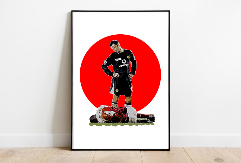 Giggs vs Vieira - Wall Art