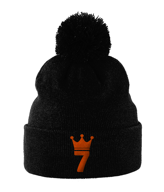 King Cantona 7 Embroidered Bobble Hat