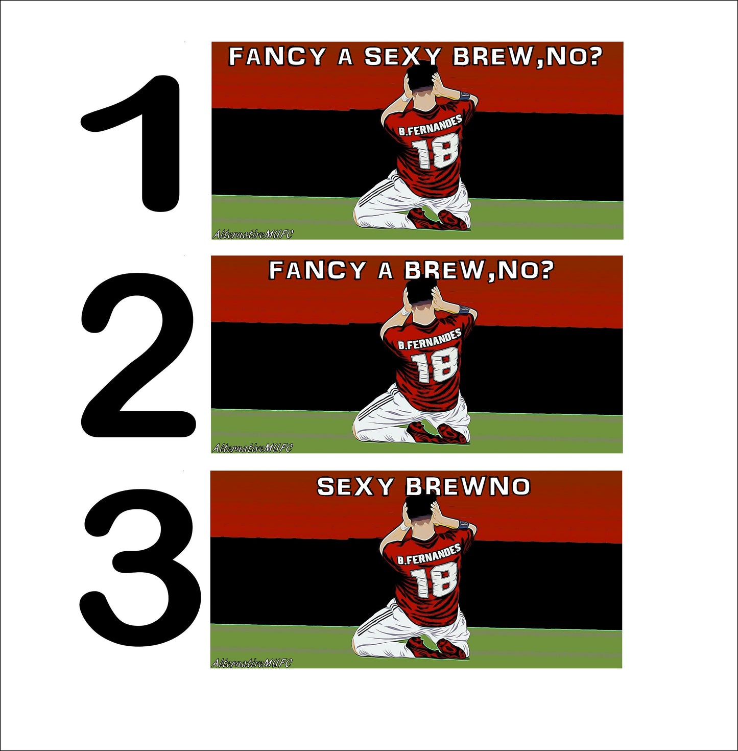 Fancy a Brew, no? - Sexy Bruno Fernandes mug - Variations available
