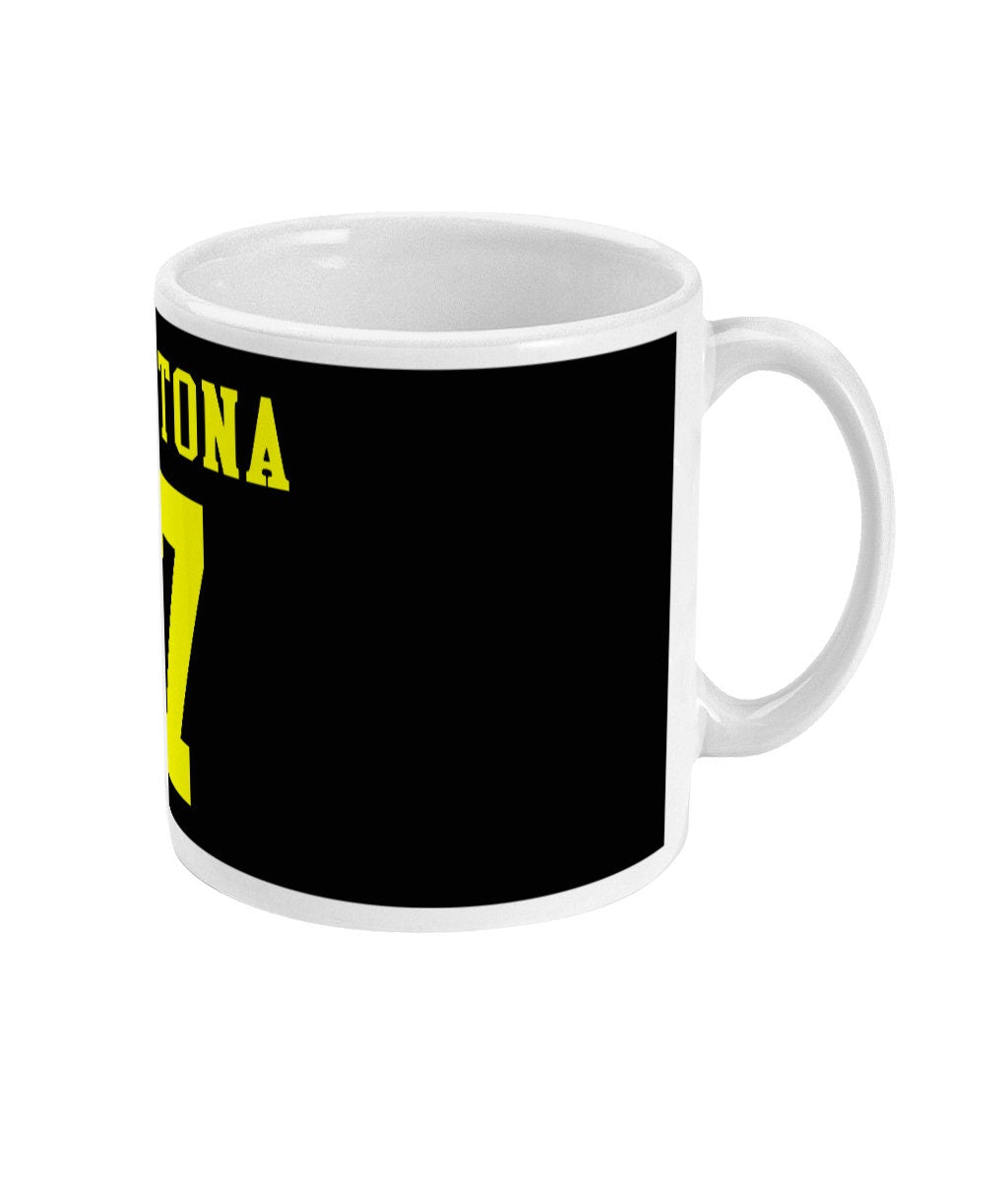 Black Retro Eric Cantona strip - Mug - Retro