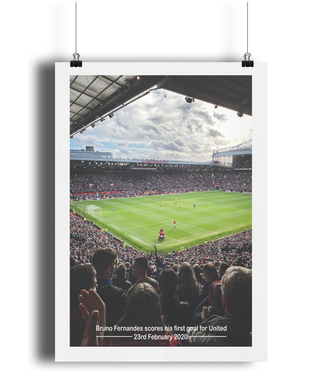 Bruno Fernandes first goal Wall Art Print