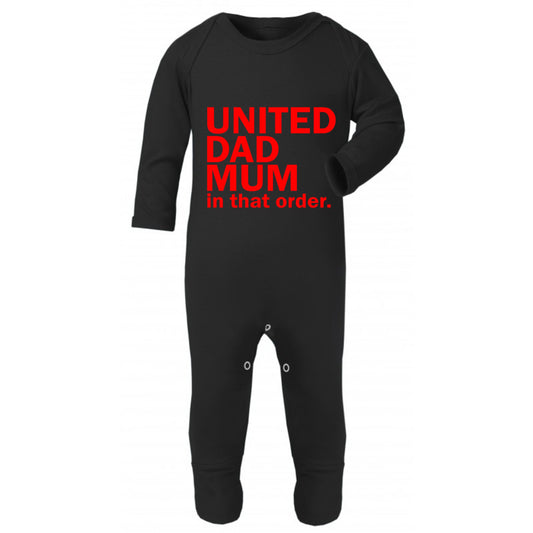 United Dad Mum / United Mum Dad in that order - Children's Romper baby suit babygrow