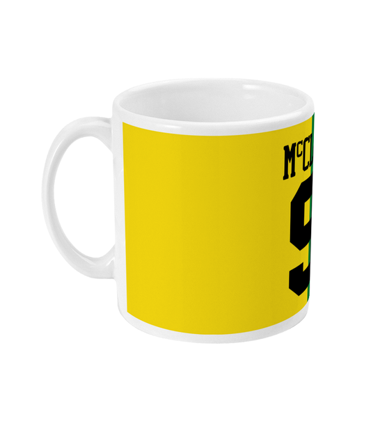 Green and Gold Retro Brian McClair strip - Mug - Retro