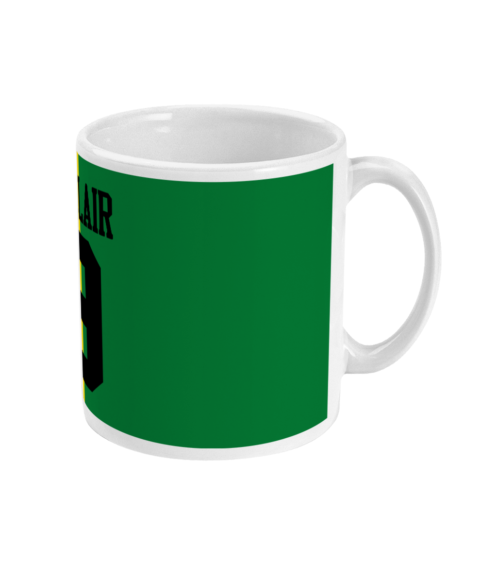 Green and Gold Retro Brian McClair strip - Mug - Retro