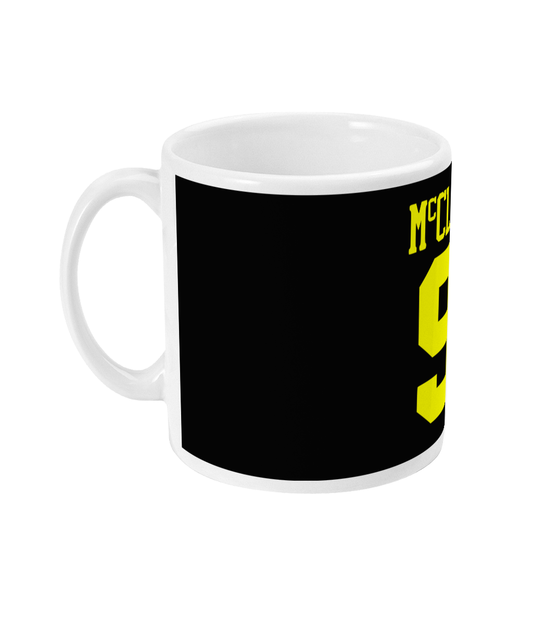 Black and Yellow Retro Brian McClair strip - Mug - Retro