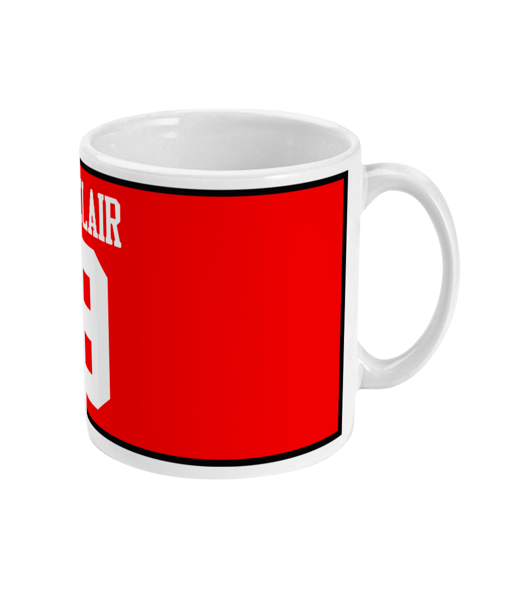 Red Retro Brian McClair strip - Mug - Retro