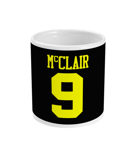 Black and Yellow Retro Brian McClair strip - Mug - Retro