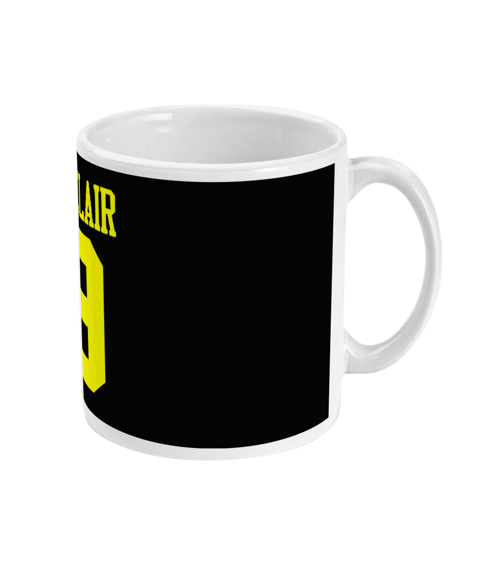 Black and Yellow Retro Brian McClair strip - Mug - Retro