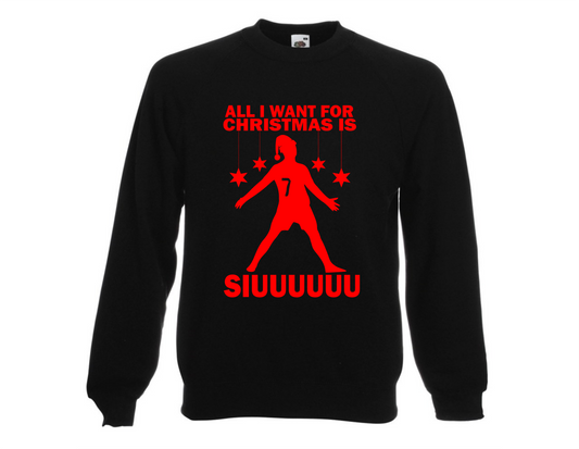 All I want for Christmas is SIUUUUU - Kids Childrens Jumper