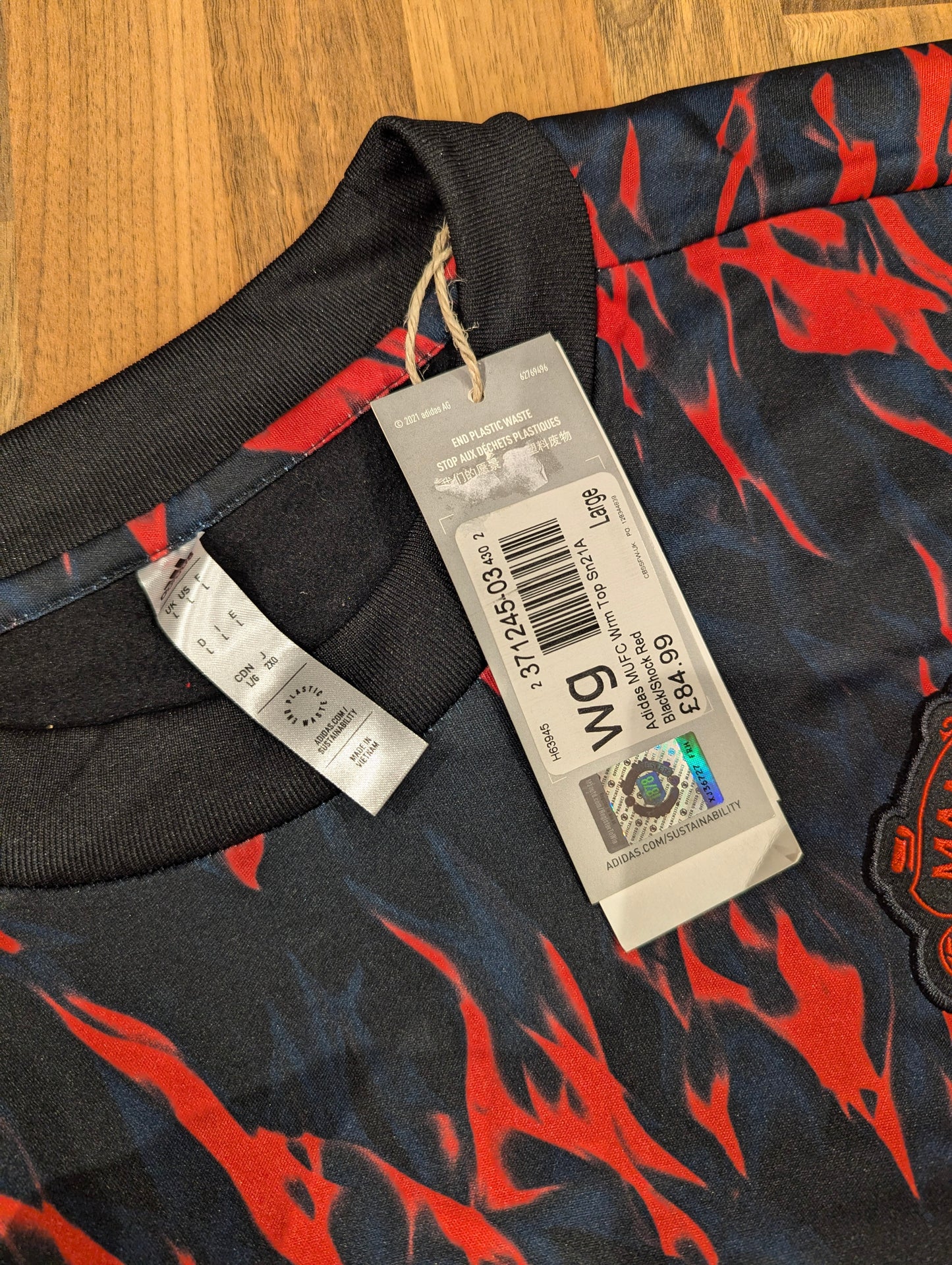 United // Adidas // fleece lined jumper // new with tags // size L