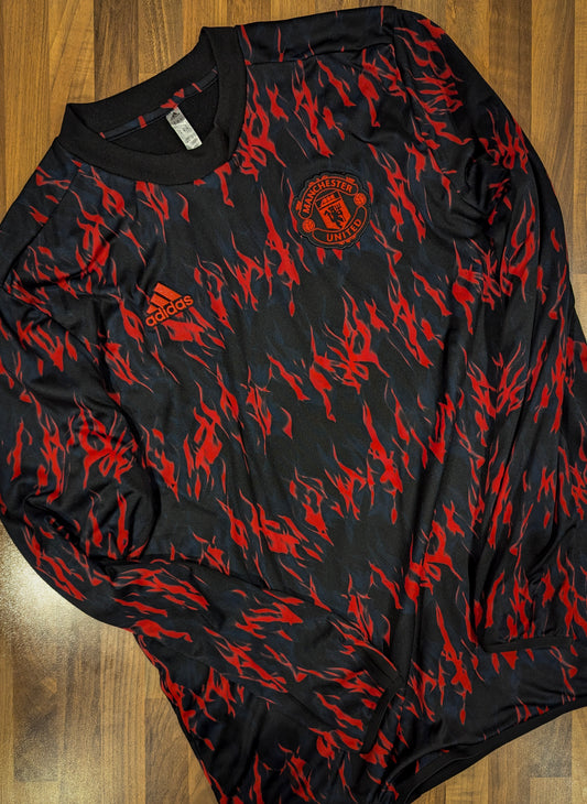 United // Adidas // fleece lined jumper // size XL