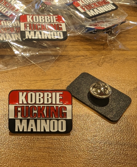Kobbie Fucking Mainoo Enamel Pin Badge - PRE ORDER - DELIVERY JULY 2024