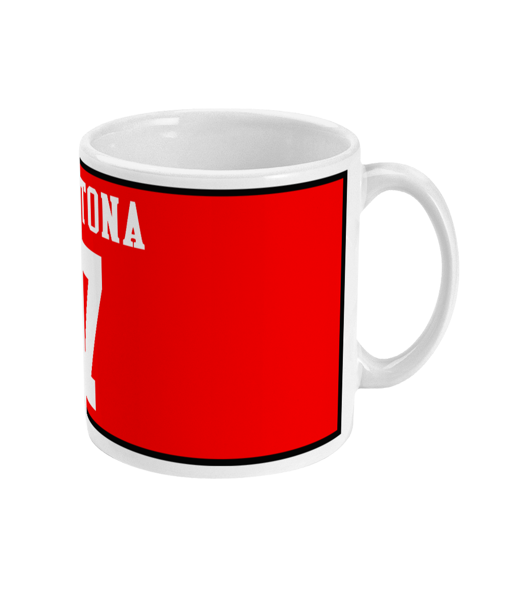 Eric Cantona 7 Red Mug