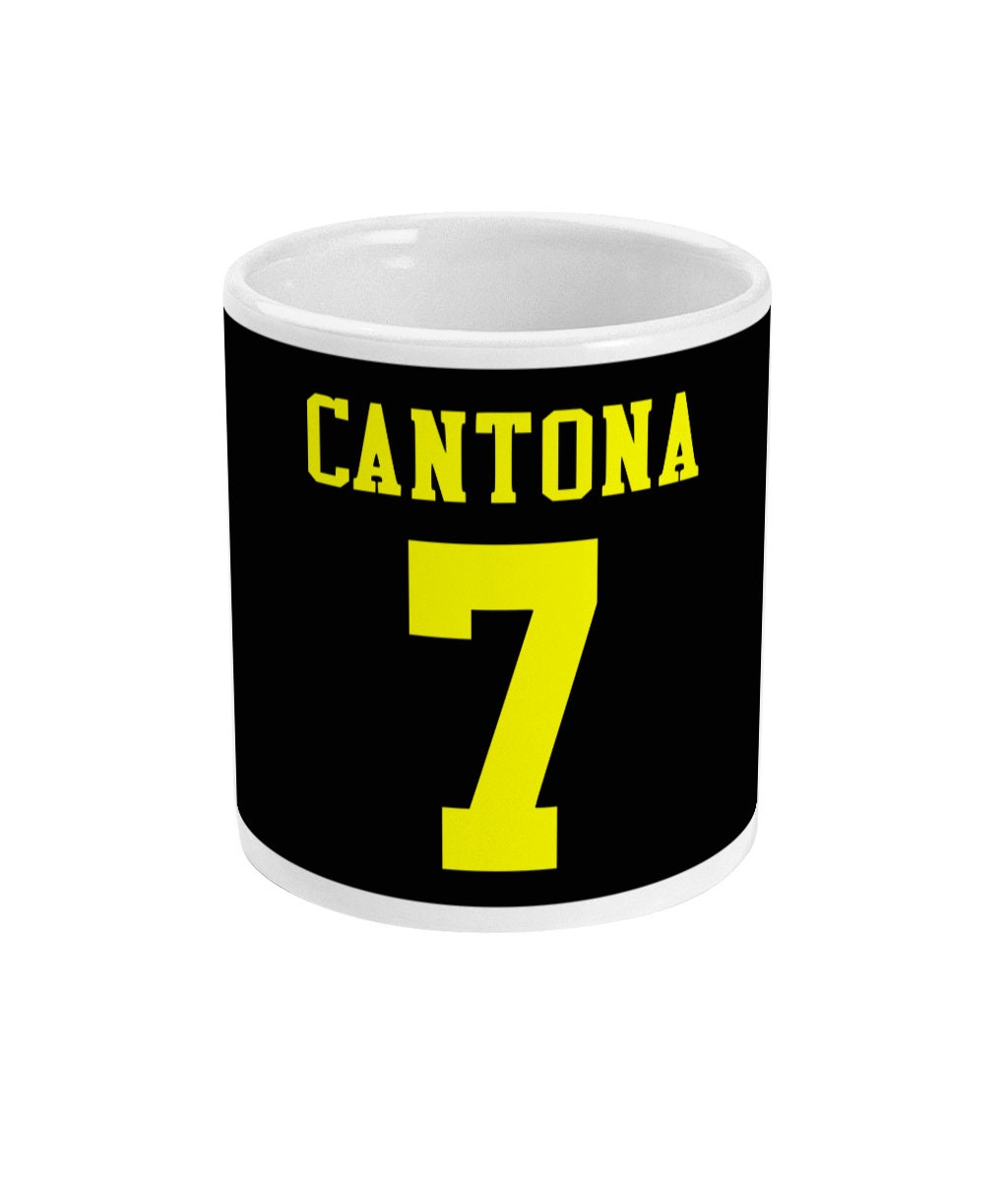 Black Retro Eric Cantona strip - Mug - Retro