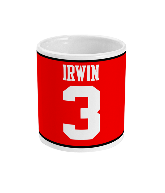 Red Retro Denis Irwin strip - Mug - Retro
