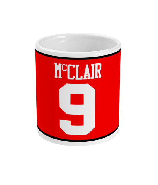 Red Retro Brian McClair strip - Mug - Retro